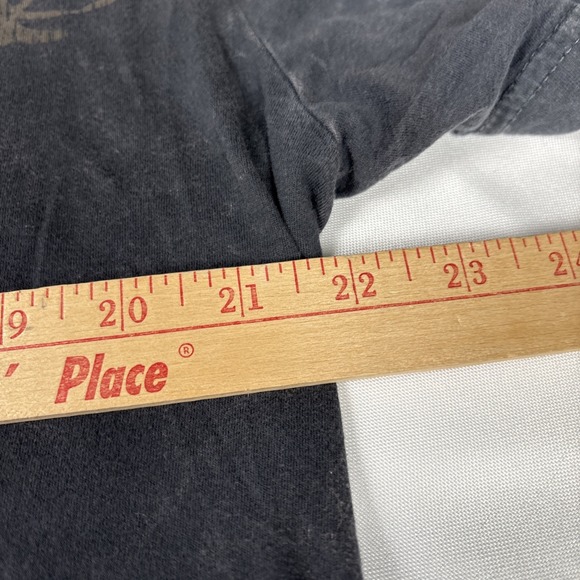 Y2K Rass Gothic Cross Knight T Shirt Mens XL Black Pima Cotton Double Sided Emo - Picture 10 of 13